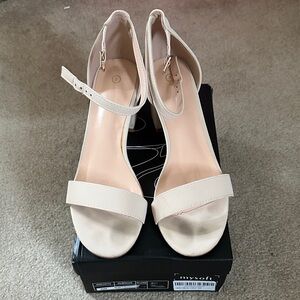 Mysoft Women's Elegant Cream Heels